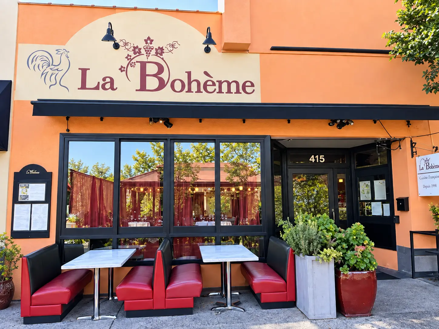 Photo of La Boheme restaurant in Palo Alto